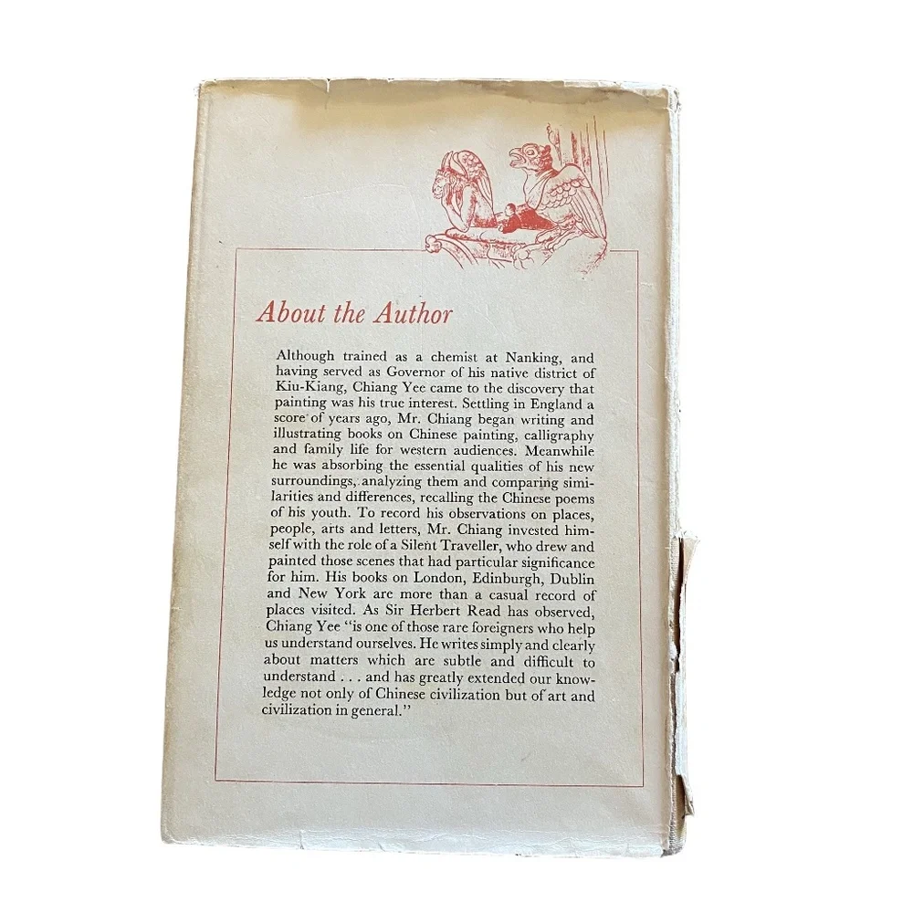 W.W. Norton Cream Dust Jacket Silent Traveller in Paris Hardcover Book OS‎